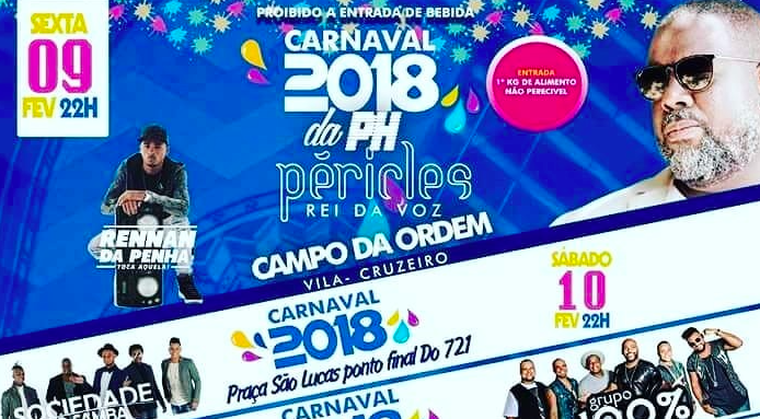 Péricles e DJ Rennan da Penha são atrações do carnaval na Vila Cruzeiro