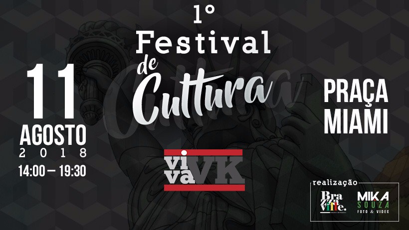 Festival de Cultura Viva VK acontece no próximo dia 11