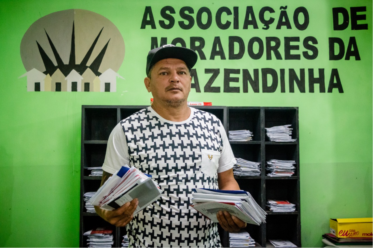 Presidente da Associação de Moradores Mateia - Foto: Renato Moura