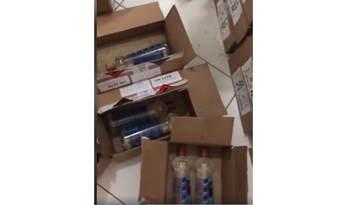 Governo de Pernambuco NÃO enviou caixas de areia com duas garrafas de álcool gel para hospitais no interior