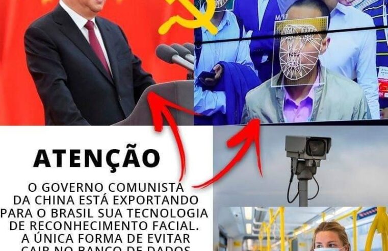 Governo chinês NÃO está exportando tecnologia de reconhecimento facial para o Brasil